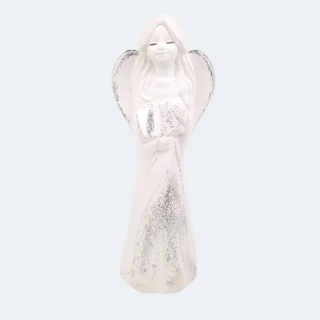 ANIOŁ GIPSOWY BIAŁY B0154B
